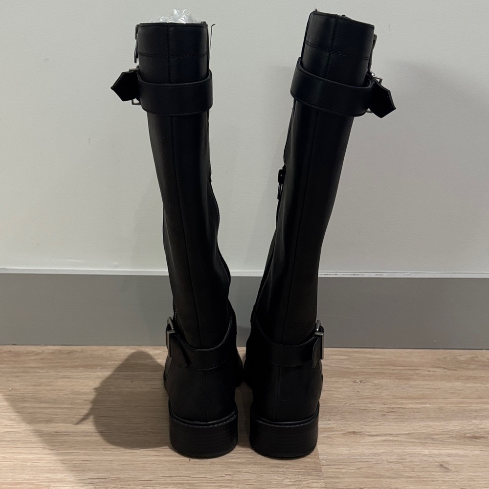 Kelly & Katie Black Over the Knee Boots - Picture 2 of 5